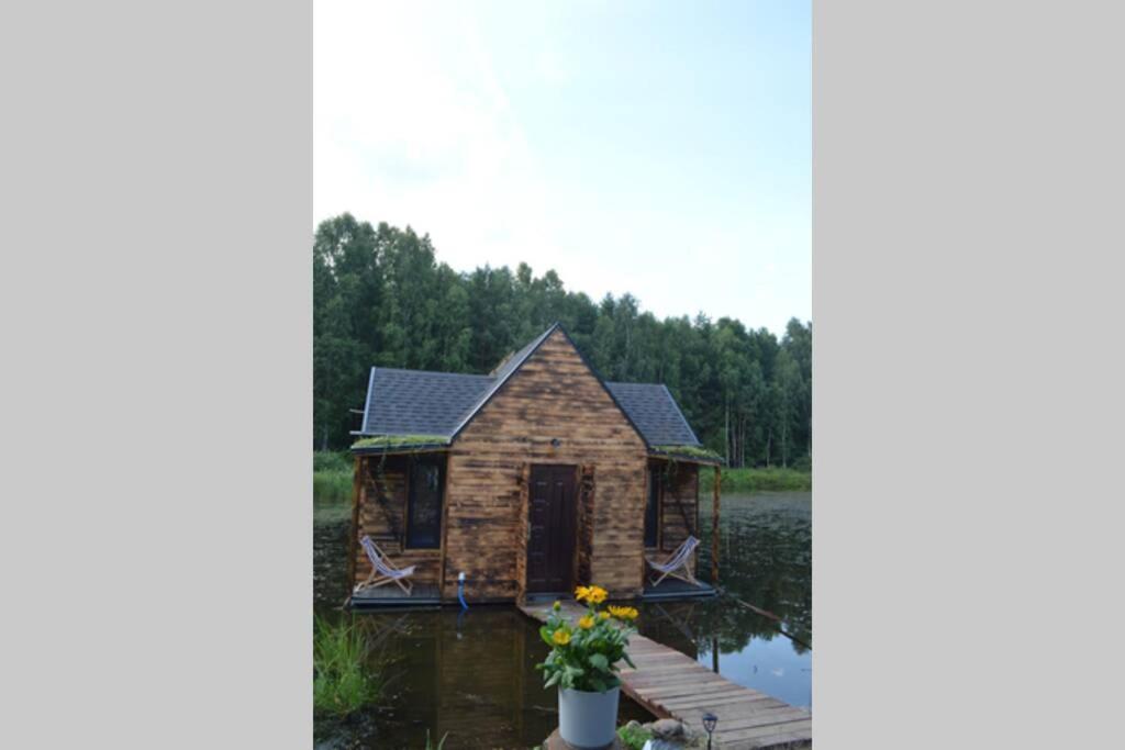 Heather Hut, Off-Grid Cottage On A Pond+2 Ha Darzkowo エクステリア 写真