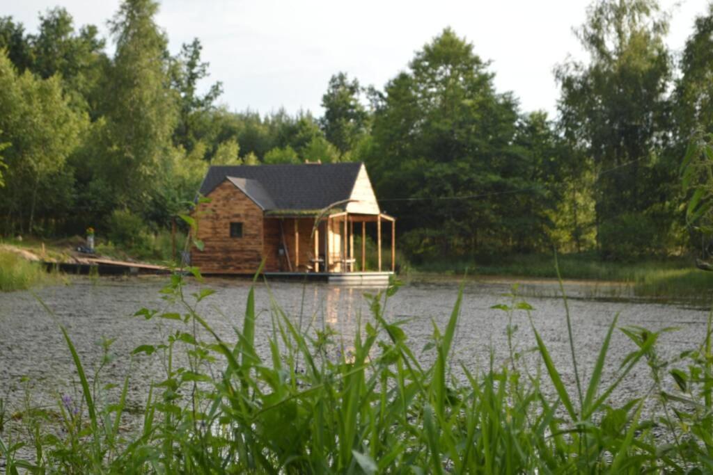 Heather Hut, Off-Grid Cottage On A Pond+2 Ha Darzkowo エクステリア 写真