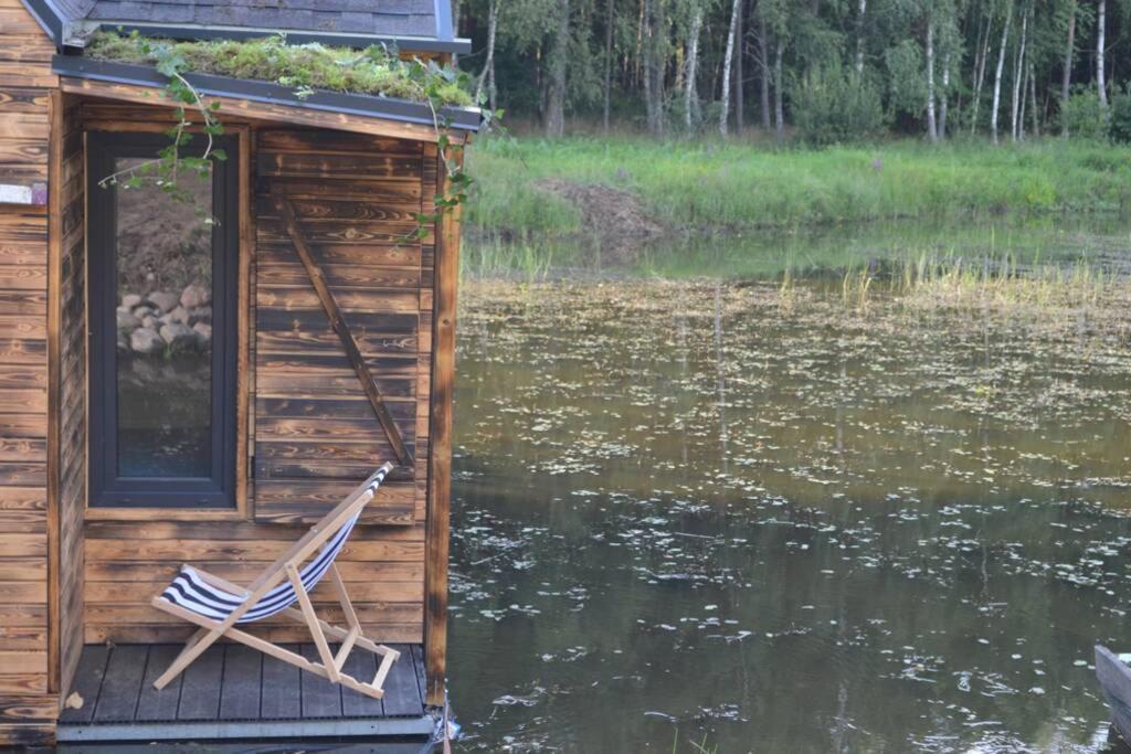 Heather Hut, Off-Grid Cottage On A Pond+2 Ha Darzkowo エクステリア 写真